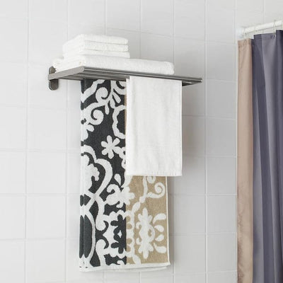 BROGRUND Shelf with towel rack - stainless steel 47x27 cm , 47x27 cm - best price from Maltashopper.com 90334004