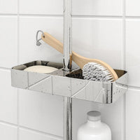 BROGRUND - Shower shelf, chrome-plated, 25x4 cm - best price from Maltashopper.com 90328526