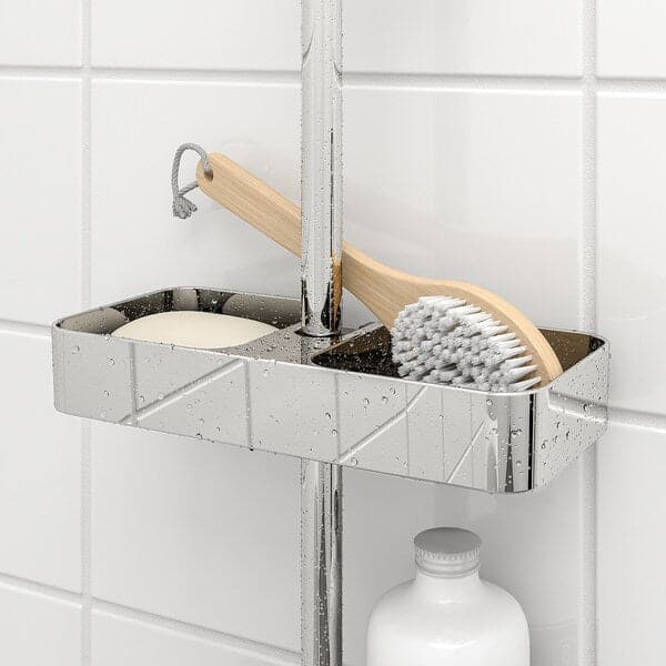 Ikea BROGRUND - Shower shelf, chrome-plated, 25x4 cm