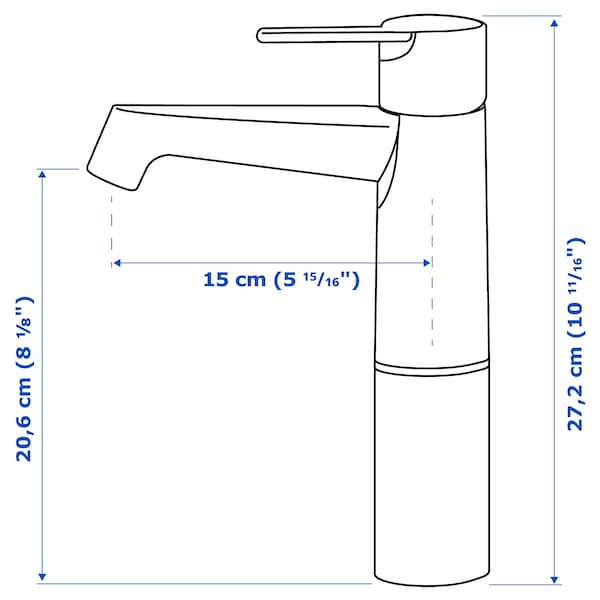 Ikea BROGRUND - Washbasin mixer, high, chrome
