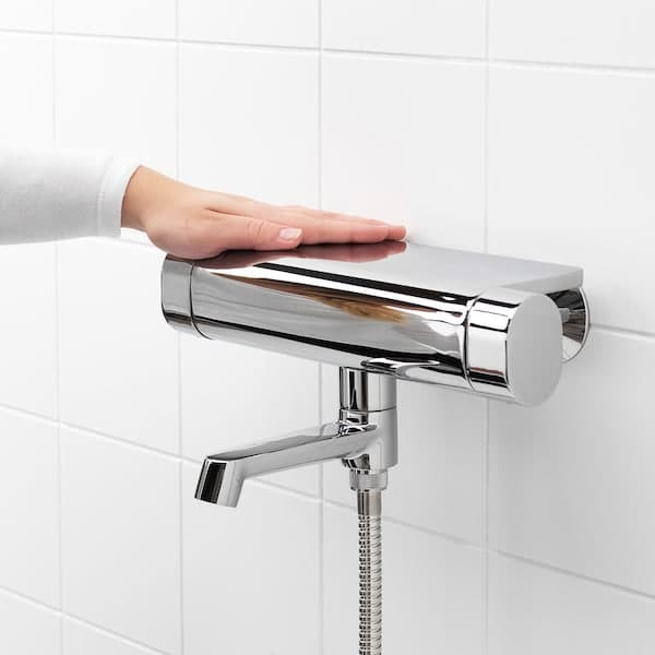 BROGRUND - Thermostatic bath/shower mixer, chrome-plated , 150 mm - best price from Maltashopper.com 80342542