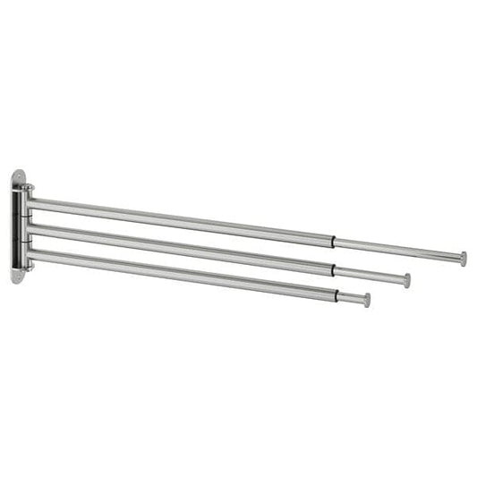 Ikea BROGRUND - Towel holder 3 bars, stainless steel
