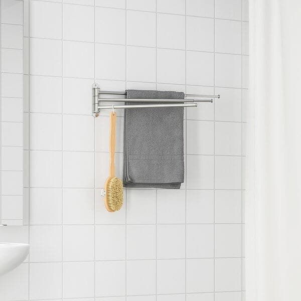 BROGRUND - Towel holder 3 bars, stainless steel - best price from Maltashopper.com 60426707