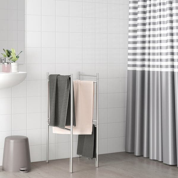 Ikea BROGRUND Extendable towel rack - stainless steel ,