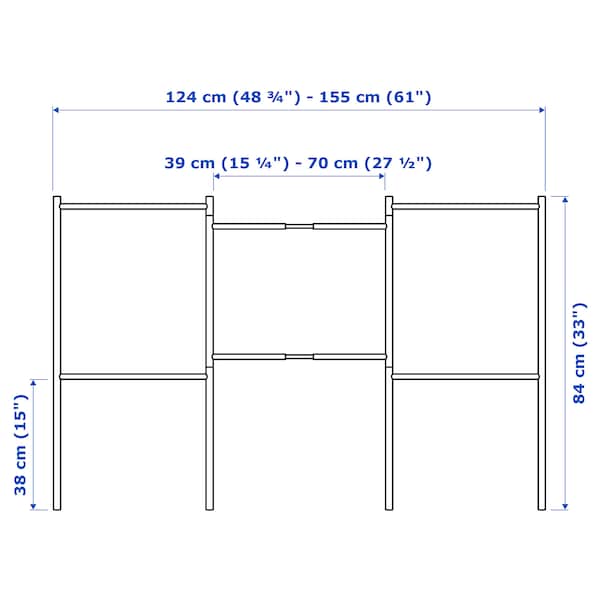 Ikea BROGRUND Extendable towel rack - stainless steel ,