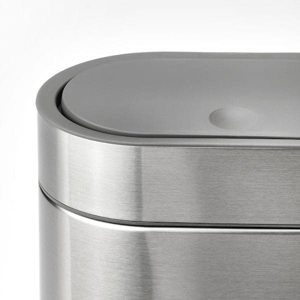 Ikea BROGRUND - Touch top bin, stainless steel, 4 l