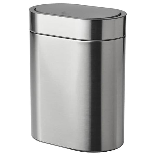 Ikea BROGRUND - Touch top bin, stainless steel, 4 l