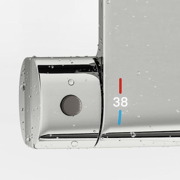 BROGRUND - Shower set with thermostatic mixer, chrome-plated - best price from Maltashopper.com 20342535