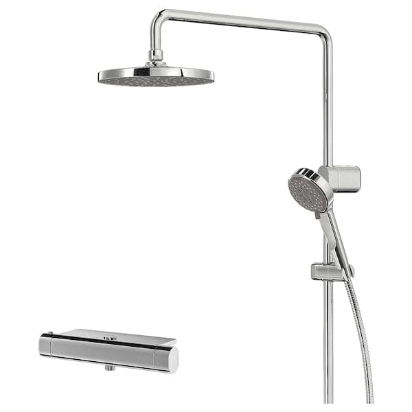BROGRUND - Shower set with thermostatic mixer, chrome-plated - best price from Maltashopper.com 20342535