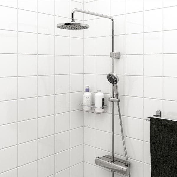 Ikea BROGRUND - Shower set with thermostatic mixer, chrome-plated