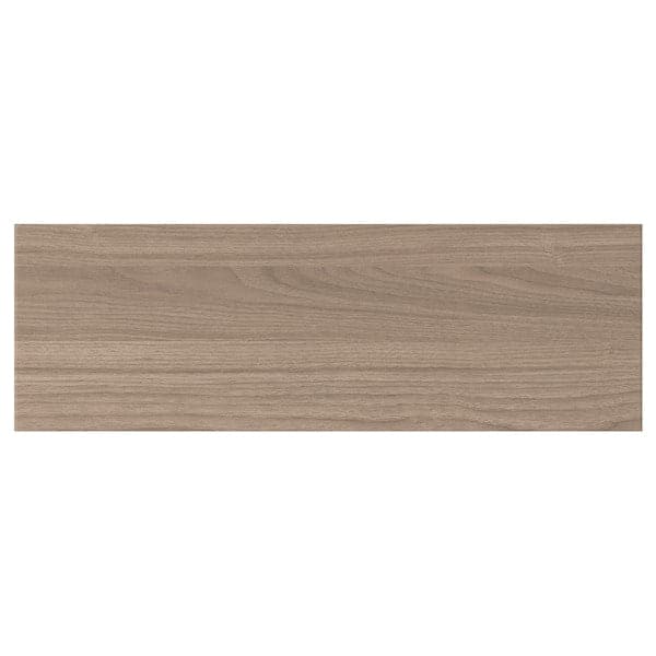 BROKHULT Drawer front - light grey walnut effect 60x20 cm