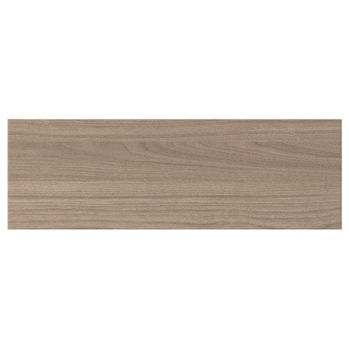 BROKHULT Drawer front - light grey walnut effect 60x20 cm , 60x20 cm