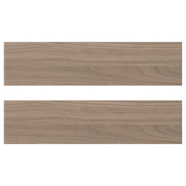 BROKHULT Front drawer - light grey walnut effect 40x10 cm , 40x10 cm - best price from Maltashopper.com 40206136