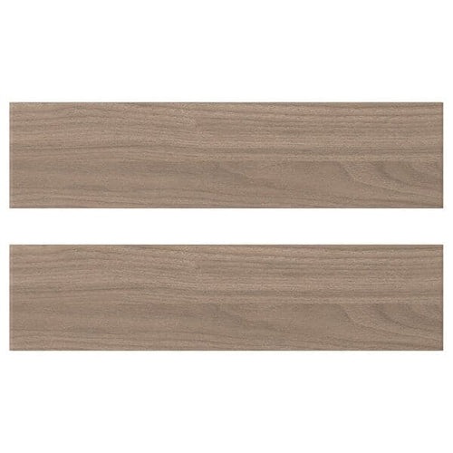 BROKHULT Front drawer - light grey walnut effect 40x10 cm , 40x10 cm