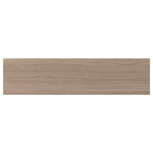 BROKHULT Drawer front - light grey walnut effect 80x20 cm , 80x20 cm