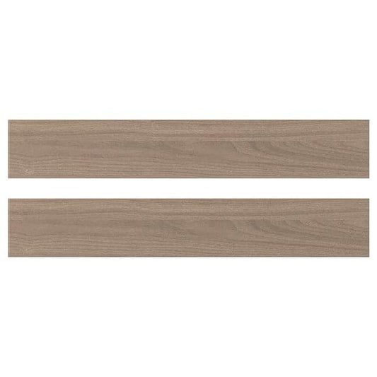 Ikea BROKHULT Drawer front - light grey walnut effect 60x10 cm , 60x10 cm