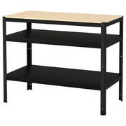 Ikea BROR - Work bench, black/pine plywood, 110x55 cm