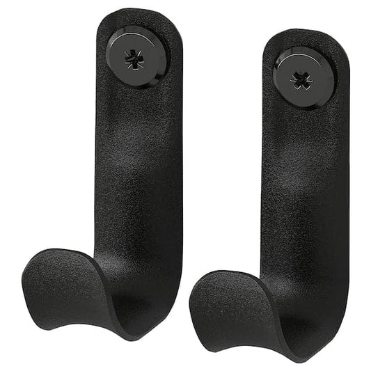 Ikea BROR - Hook for post, black, 7x5x3 cm 2 pack