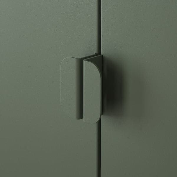 BROR - Cabinet with 2 doors, grey-green, 76x40x66 cm - best price from Maltashopper.com 50547390