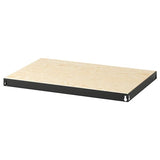 BROR shelf, black/pine plywood, 84x54 cm