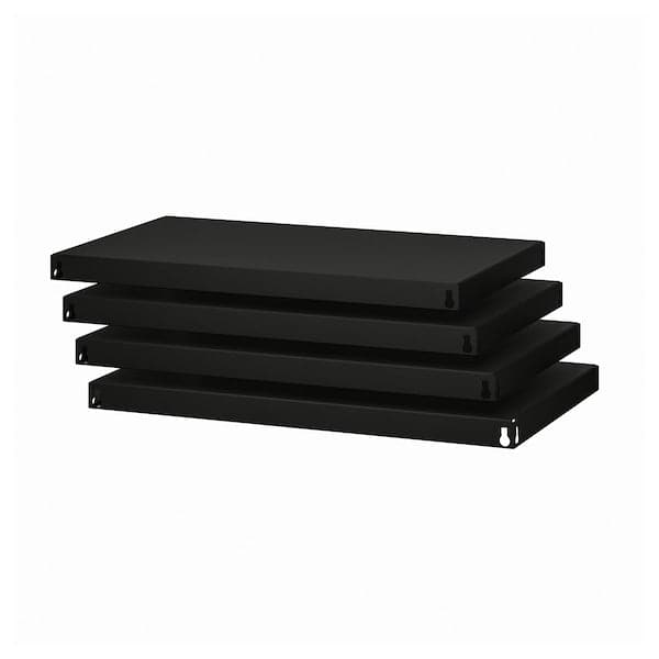 BROR - Shelf, black, 84x54 cm - best price from Maltashopper.com 00512289