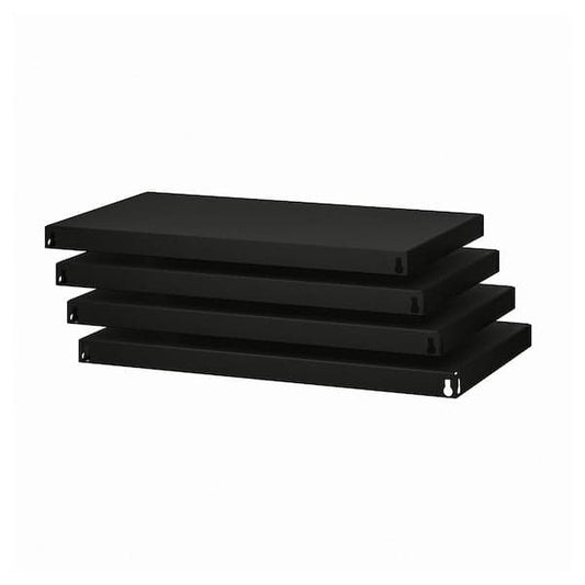 Ikea BROR - Shelf, black, 84x54 cm