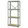 BROR - BROR Shelving unit, grey-green/pine plywood, 85x40x190 cm