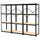 BROR Shelf - black/wood 254x55x190 cm , 254x55x190 cm
