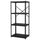 BROR - BROR Shelving unit, black, 85x55x190 cm