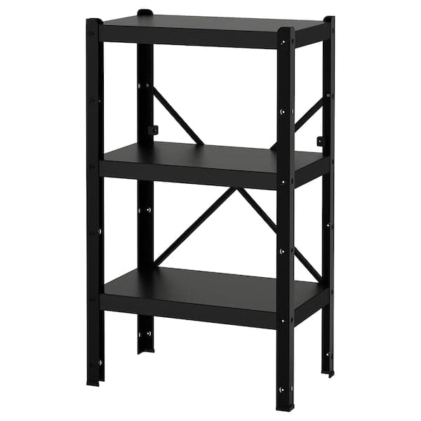 BROR - Shelving unit, black, 65x40x110 cm - best price from Maltashopper.com 39272641