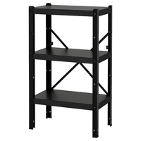 BROR - Shelving unit, black, 65x40x110 cm - best price from Maltashopper.com 39272641