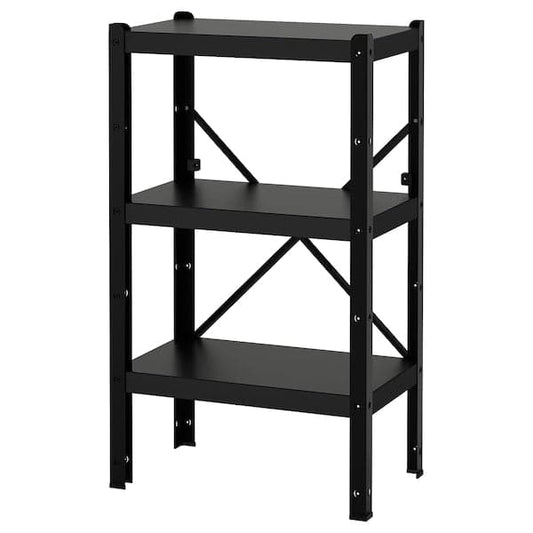 Ikea BROR - Shelving unit, black, 65x40x110 cm