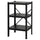 BROR - BROR Shelving unit, black, 65x55x110 cm