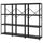 BROR - BROR Shelving unit, black, 254x40x190 cm