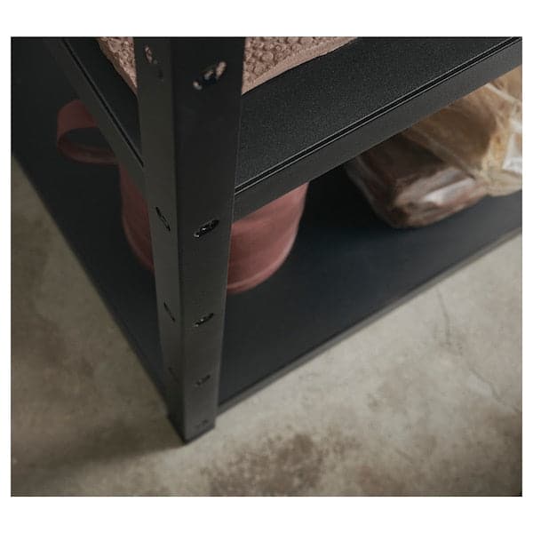 BROR - Shelving unit, black, 85x55x190 cm - best price from Maltashopper.com 49471980