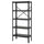 BROR shelving unit, black, 85x40x190 cm