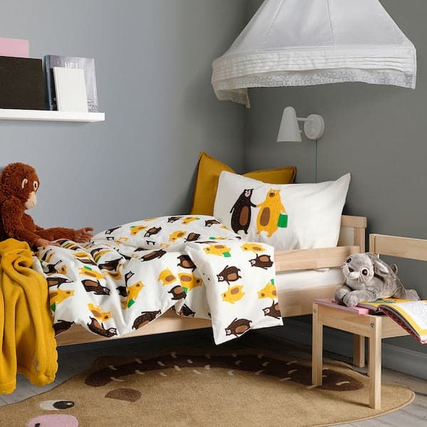 Ikea BRUMMIG - Rug, hedgehog shaped/brown, 94x150 cm