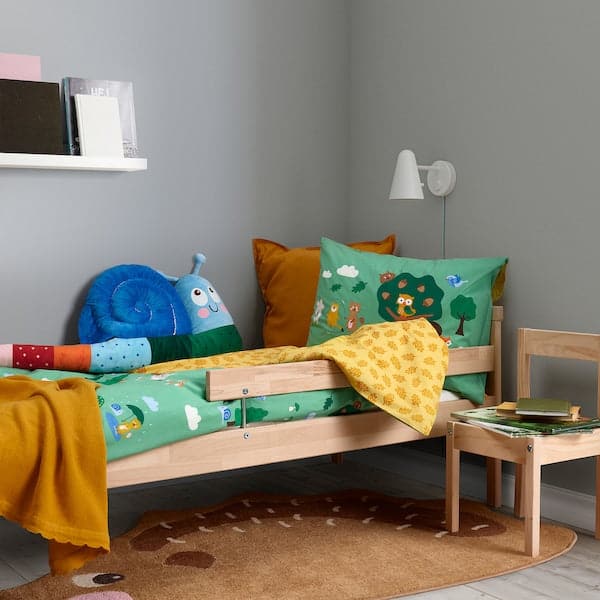 Ikea BRUMMIG - Rug, hedgehog shaped/brown, 94x150 cm