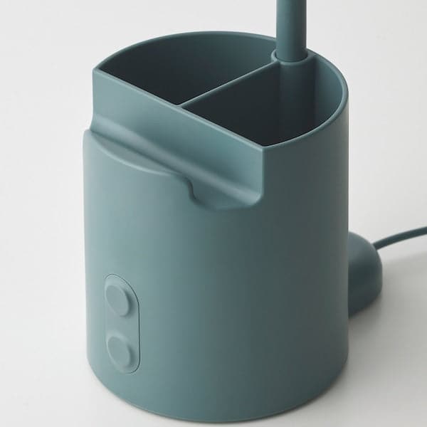 Ikea BRUNBÅGE - LED work lamp, with dimmable/turquoise light box ,