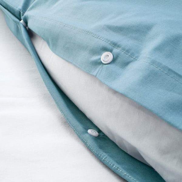 Ikea BRUNKRISSLA - Duvet cover and pillowcase, light blue ,