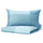 BRUNKRISSLA duvet cover and pillowcase, light blue, 200x150 cm
