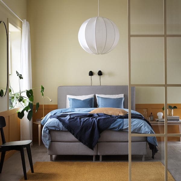 Ikea BRUNKRISSLA - Duvet cover and pillowcase, light blue ,