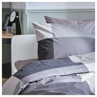 BRUNKRISSLA - Duvet cover and pillowcase, black, 150x200/50x80 cm - best price from Maltashopper.com 60564586