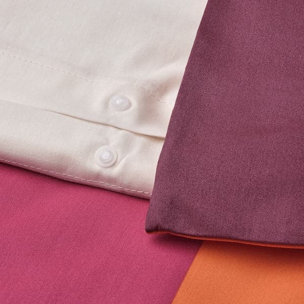 Ikea BRUNKRISSLA - Duvet cover and pillowcase, pink, 150x200/50x80 cm