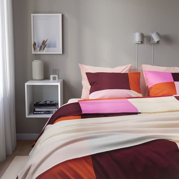 BRUNKRISSLA - Duvet cover and pillowcase, pink, 150x200/50x80 cm - best price from Maltashopper.com 80558301