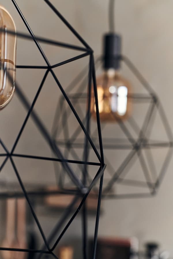 Ikea BRUNSTA - Pendant lamp shade, black, 30 cm