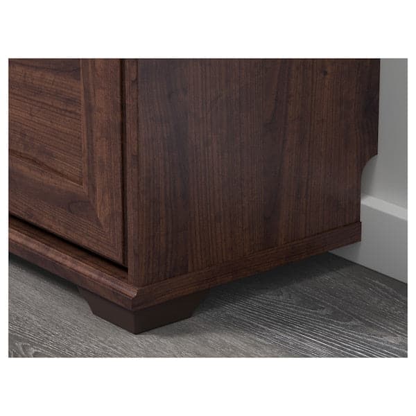 Ikea BRUSALI 3 compartment shoe rack - brown 61x130 cm , 61x30x130 cm