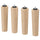 BRYNILEN leg, oak, 6 cm, 4 pack