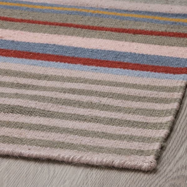 BUDDINGE - Rug, flatwoven, handmade multicolour/stripe pattern, 170x240 cm - best price from Maltashopper.com 10514179