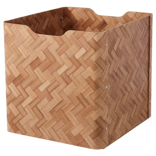 BULLIG - Box, bamboo/brown, 32x35x33 cm